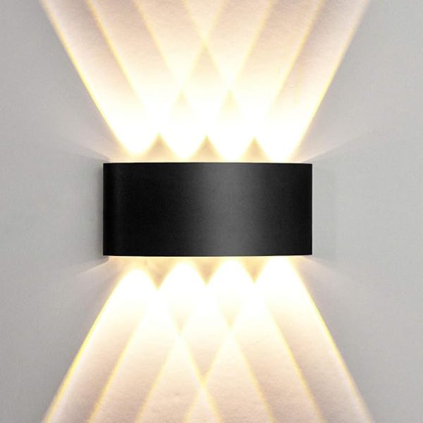 8-Way Outdoor LED Wall Light – IP65 Waterproof, 8W