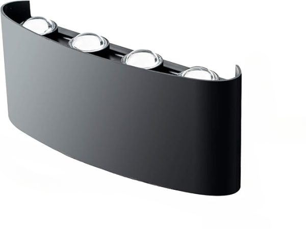 8-Way Outdoor LED Wall Light – IP65 Waterproof, 8W