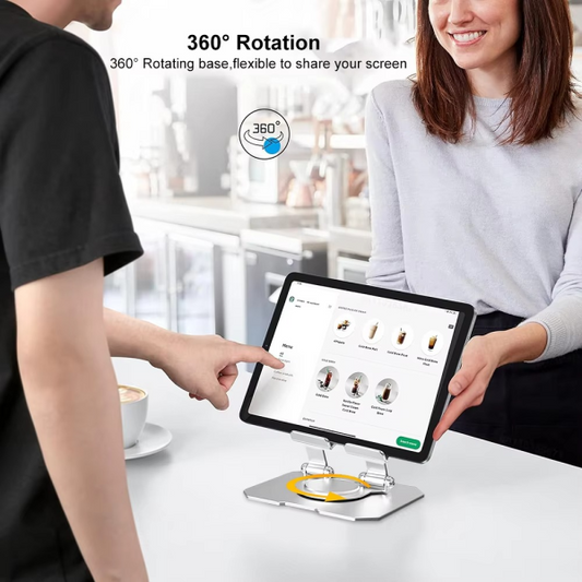 360° Rotating Foldable Metal Tablet & Mobile Cooling Stand
