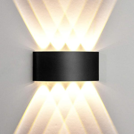 8-Way Outdoor LED Wall Light – IP65 Waterproof, 8W