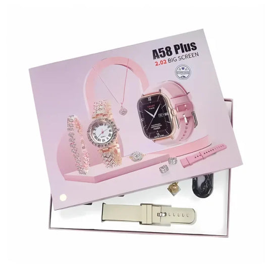 A58 Plus Smartwatch for Women – 6-in-1 Gift Watch