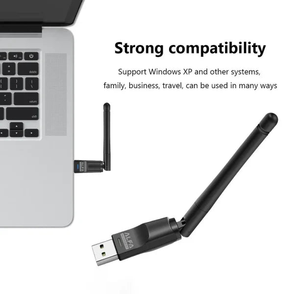 Alfa WiFi USB Adapter W114 3dBi Antenna RTL8188
