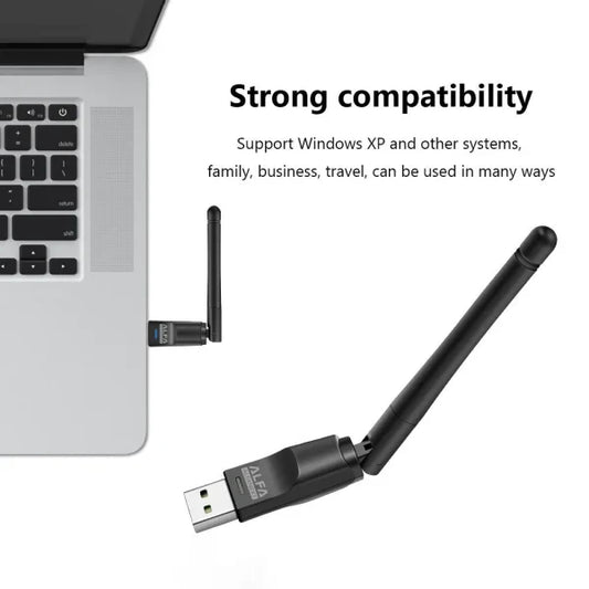 Alfa WiFi USB Adapter W114 3dBi Antenna RTL8188
