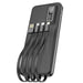 Aspor A300 Power Bank 10000mAh – 4-in-1 Fast Charge Black