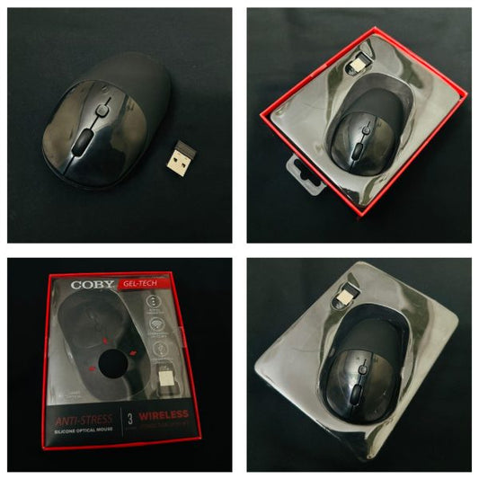 Coby Gel-Tech Wireless Optical Mouse – Anti-Stress Design