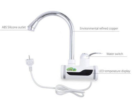 Instant Electric Hot Water Faucet for Kitchen (No Shower)