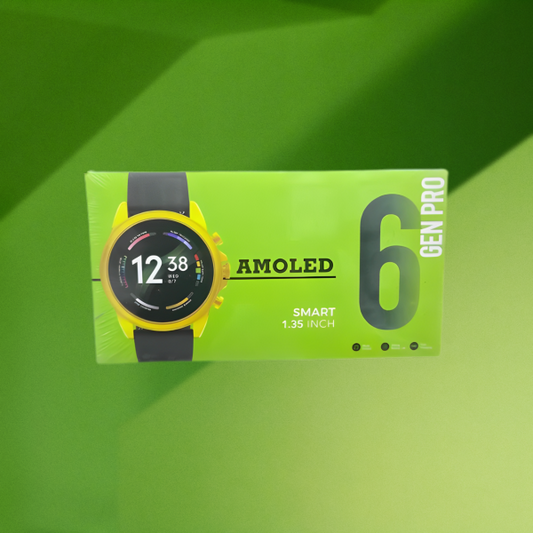 Gen Pro 6 AMOLED Smartwatch – Silicone & Gold Metal Straps