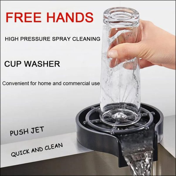 Glass Rinser for Kitchen Sink – Bottle & Cup Washer