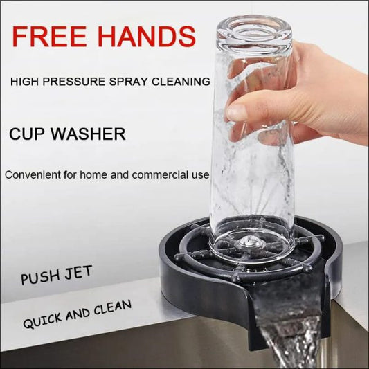 Glass Rinser for Kitchen Sink – Bottle & Cup Washer
