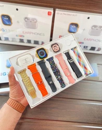 I20 Ultra Max Smartwatch 10-in-1 – 2.3” Screen & 7 Straps