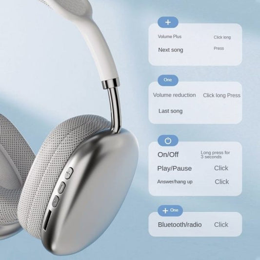 P9 Wireless Bluetooth Headphones | Over-Ear Stereo Sound
