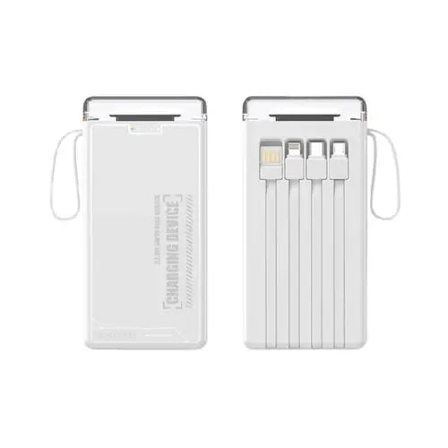 Qtech Q115 10000mAh Power Bank – Torch & Built-in Cables