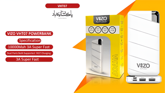VHT-07 Fast Power Bank – For Mobiles, Speakers & More
