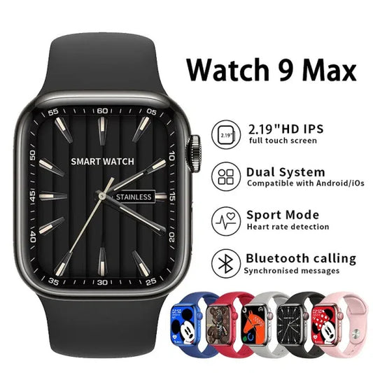 Watch 9 Max Bluetooth Smartwatch for Men & Women – Random