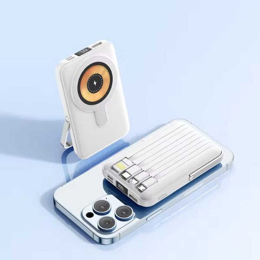 66W Magnetic Wireless Power Bank 10000mAh w/ Cables