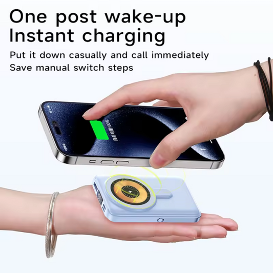 66W Magnetic Wireless Power Bank 10000mAh w/ Cables